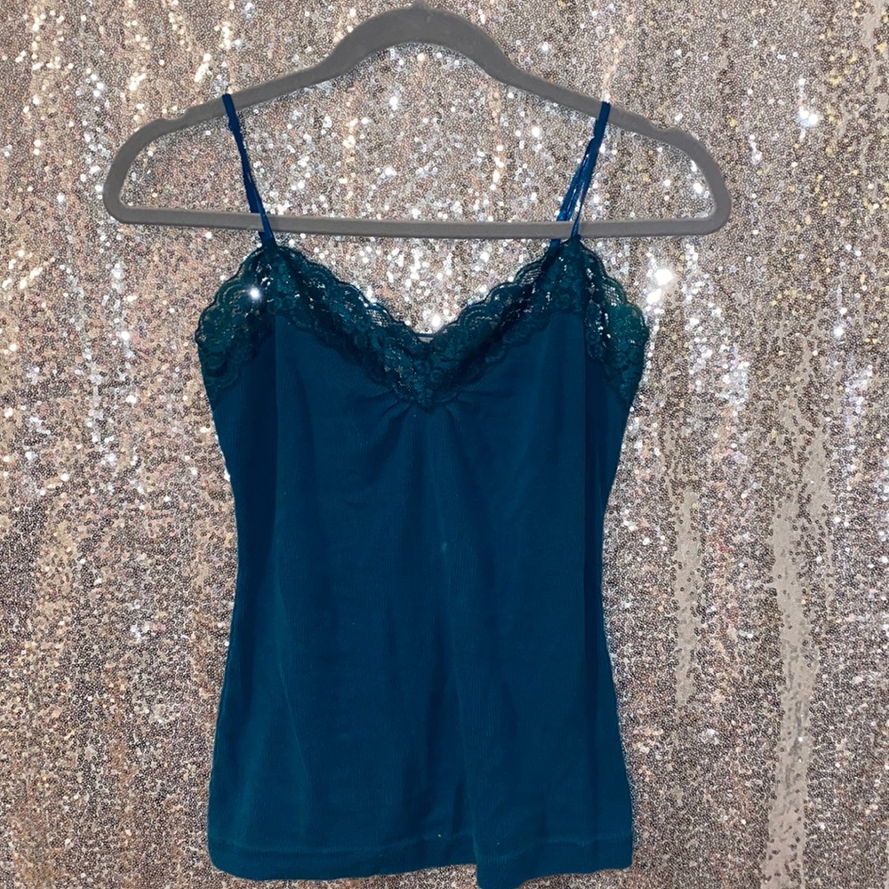 Worthington Stretch Camisole Tank Top Lacy